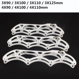 Yunchi neutrino inline velocidade patinação chassis 3 rodas 90 100 110 125mm quadro 4 rodas 4x90 4x100 4x110 base 165mm 195mm m7 liga - Image 2