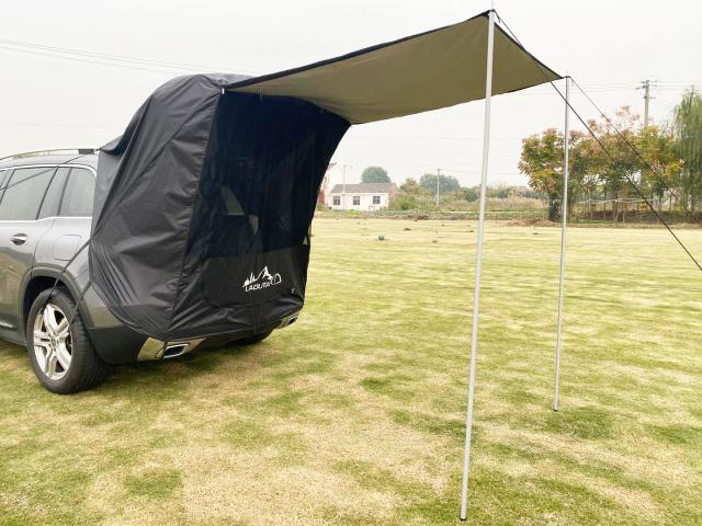 Tenda de Carro Wolface com Extensão e Pára-sol à Prova de Chuva para Churrasco e Acampamento em Viagens 2021