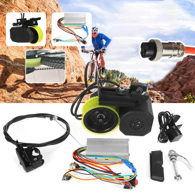 Kit de Conversão para Bicicleta Elétrica 200W - Inclui Controlador de Motor, Interruptor de Embreagem e Montagem Baffle Booster para DIY em Bicicletas de Montanha