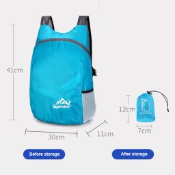 Leve saco packable dobrável ultraleve mochila ao ar livre à prova dwaterproof água caminhadas viagem mochila de armazenamento pacote pequeno - Image 6