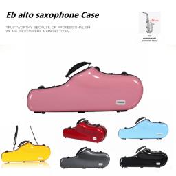 Caixa de saxofone de aço de vidro de alta qualidade, gota de plástico reforçado com fibra, saco de saxofone alto abs eb, acessórios de saxofone - Image 1