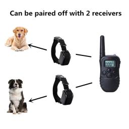 Coleira de treinamento remoto para cães, animais de estimação, recarregável, à prova d'água, eletrônico, equipamento de treinamento para cães - Image 2