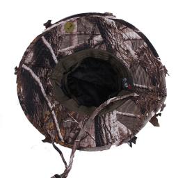Camuflagem caça chapéu com bionic 3d real folha de árvore caça boné chapéu de pesca para ao ar livre - Image 3