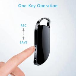 V11 áudio inteligente mini gravador de voz 32gb 64gb usb drive ativada por voz ditaphone chaveiro gravação de áudio para reunião de negócios - Image 2