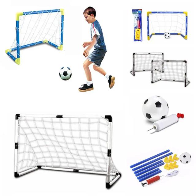 Objetivo Inflável Dobrável de Futebol para Crianças - Brinquedo Interativo para Indoor e Jogos ao Ar Livre, Ideal como Presente de Aniversário