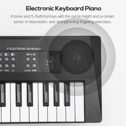 Teclado eletrônico digital de música, 61 teclas, crianças, multifuncional, piano elétrico para estudante, função de microfone, instrumento musical - Image 5