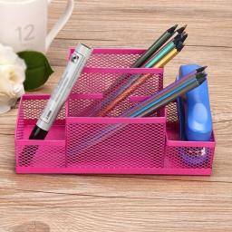 Mesh Cube Metal Stand Combinação Titular, Acessórios de mesa, Organizador de papelaria, Caneta e lápis titular, Material de escritório, Estudo Armazenamento - Image 3