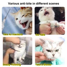 Máscara anti-mordida para gato pequeno, respirável, anti-lambendo, espaço protetor, acessórios do gato, banho do focinho - Image 5