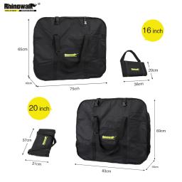 Rhinowalk 16 "20" dobrável bicicleta carry bag portátil bolsa de transporte ciclismo bicicleta caso viagem acessórios bycicle - Image 6