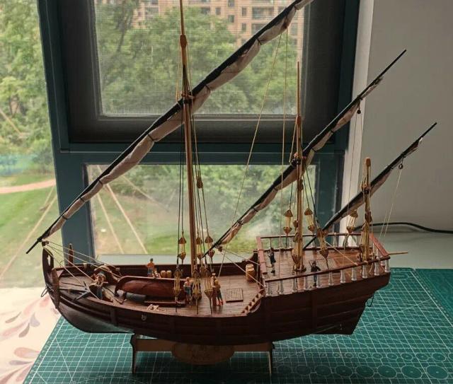 Modelos Clássicos de Barcos de Vela em Madeira: Kit Italiano UCS Explorer Angela 1792 em Escala 1/50