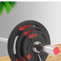 Disco de borracha revestida para exercício de barra, equipamento de treinamento para atividade física, 2.5 a 20kg, uso em academia, 1 peça - Image 5