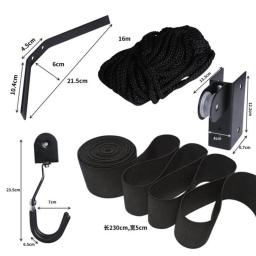 Caiaque-Garagem Teto Armazenamento Hoist Hanger, Organização Pendurada, Overhead Bike Lift, Sistema De Polia De Montagem Para Paddleboard - Image 5