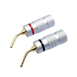 Som Musical 2/8/12/24 Peças Banhado A Ouro 4mm Banana Plug Pin Tipo Áudio Speaker Fio Adaptador Cabo Conector Banana Para Vídeo - Image 5
