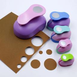 Círculo perfurador 8/15/25/38/50mm diy gravação perfuradores scrapbooking máquina de corte de papel cor artesanato buraco perfurador cortador mais redondo - Image 1