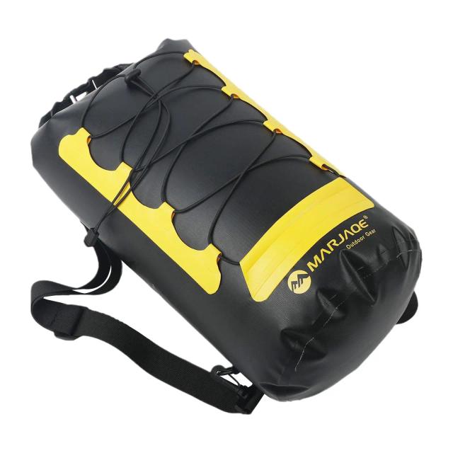 Mochila Impermeável de 20L com Dupla Alça Flutuante para Vela, Natação, Trekking e Camping ao Ar Livre