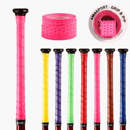 Amasport antiderrapante overgrip softball bastão de beisebol fitas de aderência rosa sweatband - Image 1