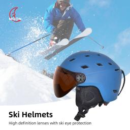 LUA-Capacete de Esqui Profissional para Adultos e Jovens, Universal para Skate, Snowboard, Equipamento de Neve, Quente, Inverno - Image 3