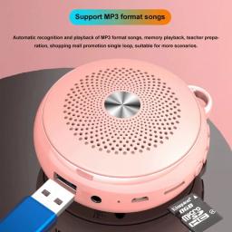 Mini alto-falante portátil Megafone com microfone para professor, amplificador de voz de alta potência, display pessoal multifuncional sem fio - Image 5