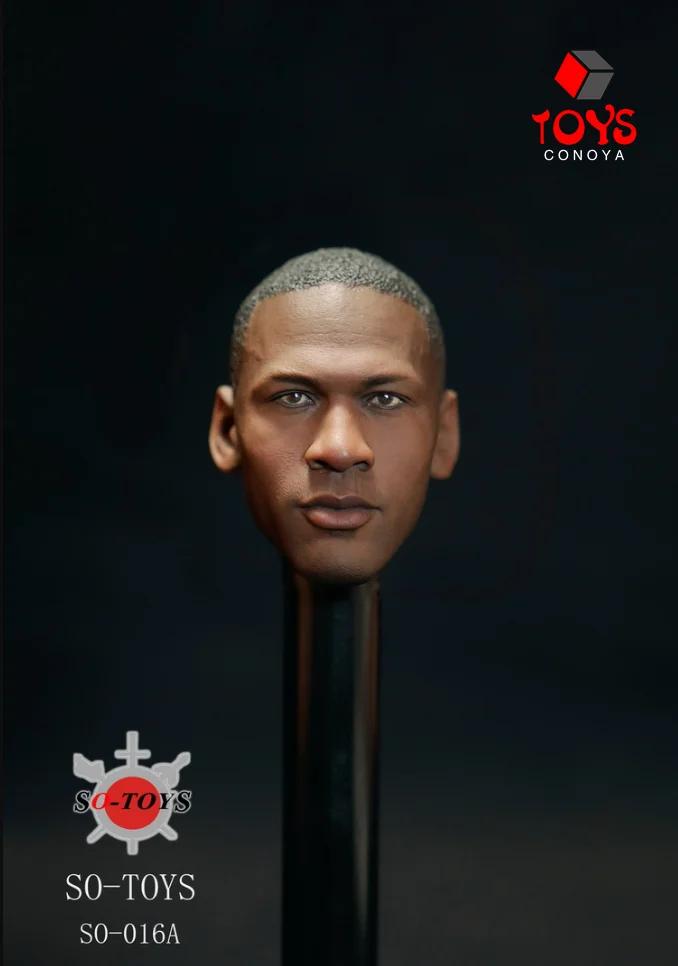 Basketball Football Player Cabeça Escultura, Masculino Modelo de Escultura, Fit 12-Polegada Action Figuras Corpo, 1:6 Escala - Image 1
