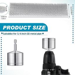 Escova De Limpeza De Tubo De Cobre De Metal, Escova De Limpeza De Tubo Para Power Drill, 1 Escovas Substituíveis - Image 5