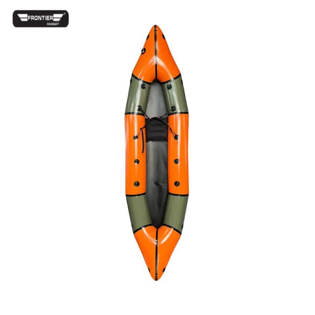 Tandem Packraft Frontier TPU para 2 Pessoas Caiaque Inflável Adulto para Aventuras ao Ar Livre