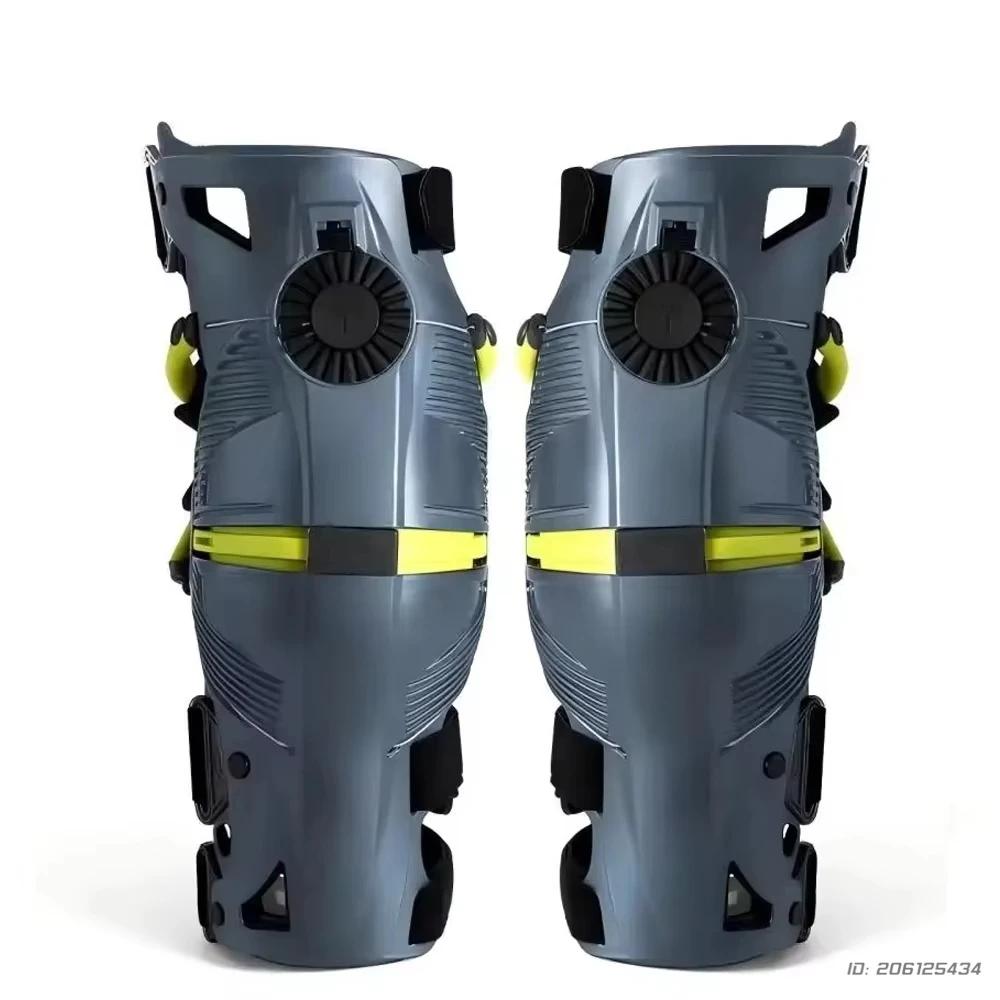 Joelheira protetora para motocross, para passeios off-road e rodoviários, proteção mecânica para pernas e exosqueleto, joelheira para motocicleta - Image 1
