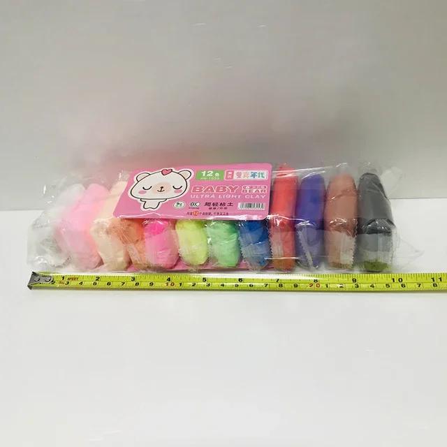 Modelagem Criativa com 36 Cores de Massa de Ar Seco: Brinquedo Educativo 5D para Crianças com Luz e Slimes