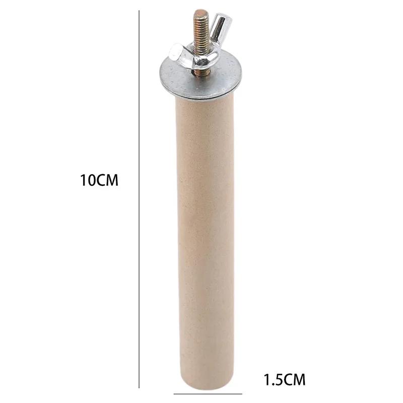 Suporte de pássaro brinquedos para animais de estimação papagaio vara poleiro estação plataforma pata moagem brinquedos papagaio esfrega vara pássaros suprimentos gaiola acessórios - Image 1