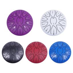 Portátil de aço língua tambor, bateria etéreos mão, meditação tambores, música educação, chuva tambor, 6 polegadas, 11 notas - Image 6