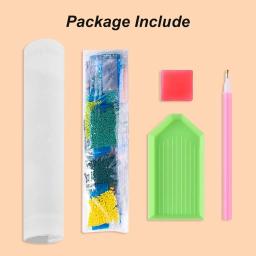 RUOPOTY-Kits de Pintura para Adultos, 5D Forma Especial, Cristal Strass Artesanato Tigre, Animais Decoração da Parede, Presente DIY - Image 6