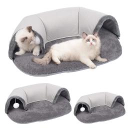 Brinquedo interativo do jogo para o animal de estimação, túnel do gato, cama dupla do uso, furões, coelho, túneis internos, casa do gatinho, treinamento, elipses, ninho - Image 1
