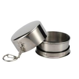 Copo dobrável de aço inoxidável com chaveiro, portátil, retrátil, copos telescópicos, 75 ml, 150 ml, 250ml, 1Pc - Image 6