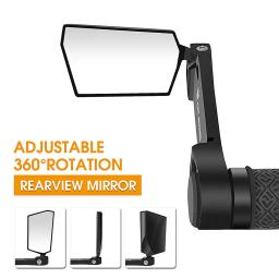 Espelho de bicicleta dobrável para ciclismo, guidão retrovisor rotativo, espelhos de segurança, acessórios MTB, 360 graus, 2PCs - Image 1