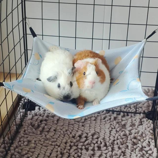 Cama Pendurada de Algodão para Animais de Estimação - Conforto Quente para Coelhos e Pequenos Pets