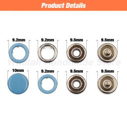 9.5mm metal prong prendedores de pressão com alicate ferramenta kits botão oco/sólido imprensa botão studs para costura roupas sacos de vestuário - Image 3