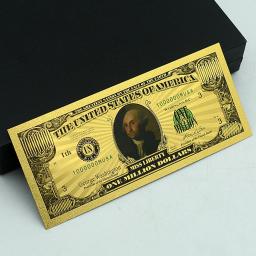 US Presidentes Notas de Ouro, Um Milhão de Dólares, O Olho de Deus, Notas de Dinheiro, Colecionáveis, Conjunto Completo, Lembrança de Cartão, 46Pcs - Image 6