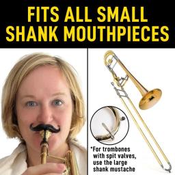 Multipurpose Trombone Clip On Mustache Gear, Acessório Eufónio, Bem-humorado, Conveniente - Image 5