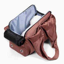 Bolsa de ombro respirável para cães pequenos, Estojo de transporte do gato do animal de estimação, Mochila Dobrável Portátil, Suprimentos ao ar livre - Image 3