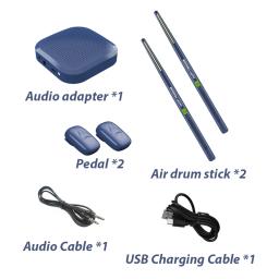 Somatosensory Electronic Drum Kit, Electronic Air Drumsticks, Instrumento Musical, Smart Wireless, Realidade Virtual Drum Stick, pedais - Image 3