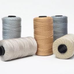 Poliéster Art Yarn Cord para DIY, corda Macrame, tricô Crochet, sacos, cesta, chapéu do verão, artesanato, corda de corda, 200m, 1.5mm - Image 6