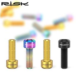 Risco 2 pc/set m6 * 18mm parafusos de fixação do braço da manivela mountain road bicicleta roda dentada braço parafusos fixos liga titânio acessórios parafuso da bicicleta - Image 3