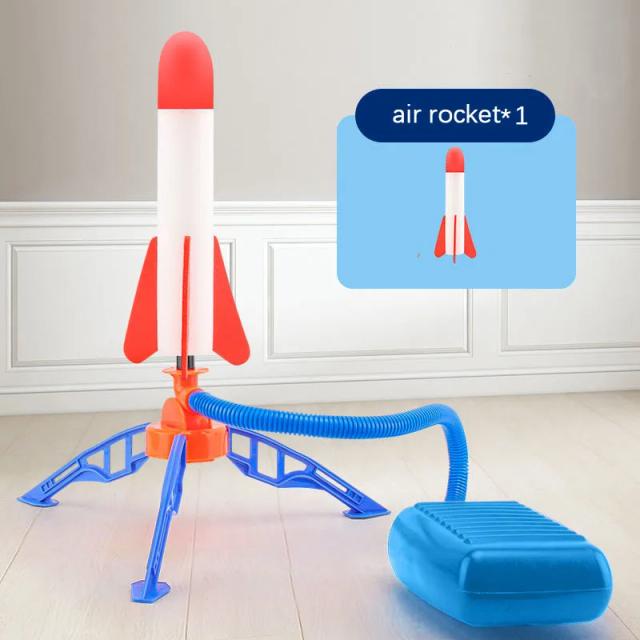 Lançador de Foguetes a Ar para Crianças - Brinquedo de Salto Divertido - Jogo Esportivo ao Ar Livre