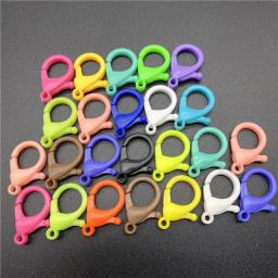 Colorido plástico lagosta fecho ganchos, conectores finais para fazer jóias, DIY acessórios em cadeia, 26mm, 10pcs por lote - Image 1