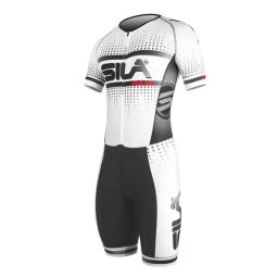 Sila crianças ciclismo patinação terno inline patinação de velocidade manga curta terno corrida ciclismo roupas de patinação rápida das crianças - Image 2