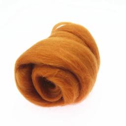 66s cor marrom série lã fibra flor animal lã felting artesanal fiação diy artesanato materiais ferramenta felting lã - Image 6
