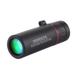 Ao ar livre 2000x25 hd telescópio monocular mini portátil telescópio do telefone móvel com suporte acampamento caça observação de pássaros telescópios - Image 6