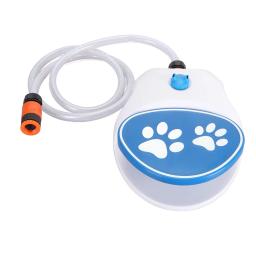 Fonte De Água Do Cão Com Mangueira, passo Na Pata Ativado Dispensador De Água Potável, alimentador De Sprinkler - Image 1