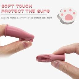 Ultra Soft Silicone Toothbrush Cover para Cão e Gato, Assistência Odontológica, Dedo Toothbrush, Ferramenta de limpeza, Acessórios - Image 4