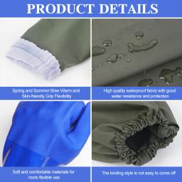 Luvas Longas De Limpeza De Dreno À Prova D' Água, PVC, Resistente Reutilizável, Luvas De Borracha Longas, Luvas Resistentes a Produtos Químicos - Image 5