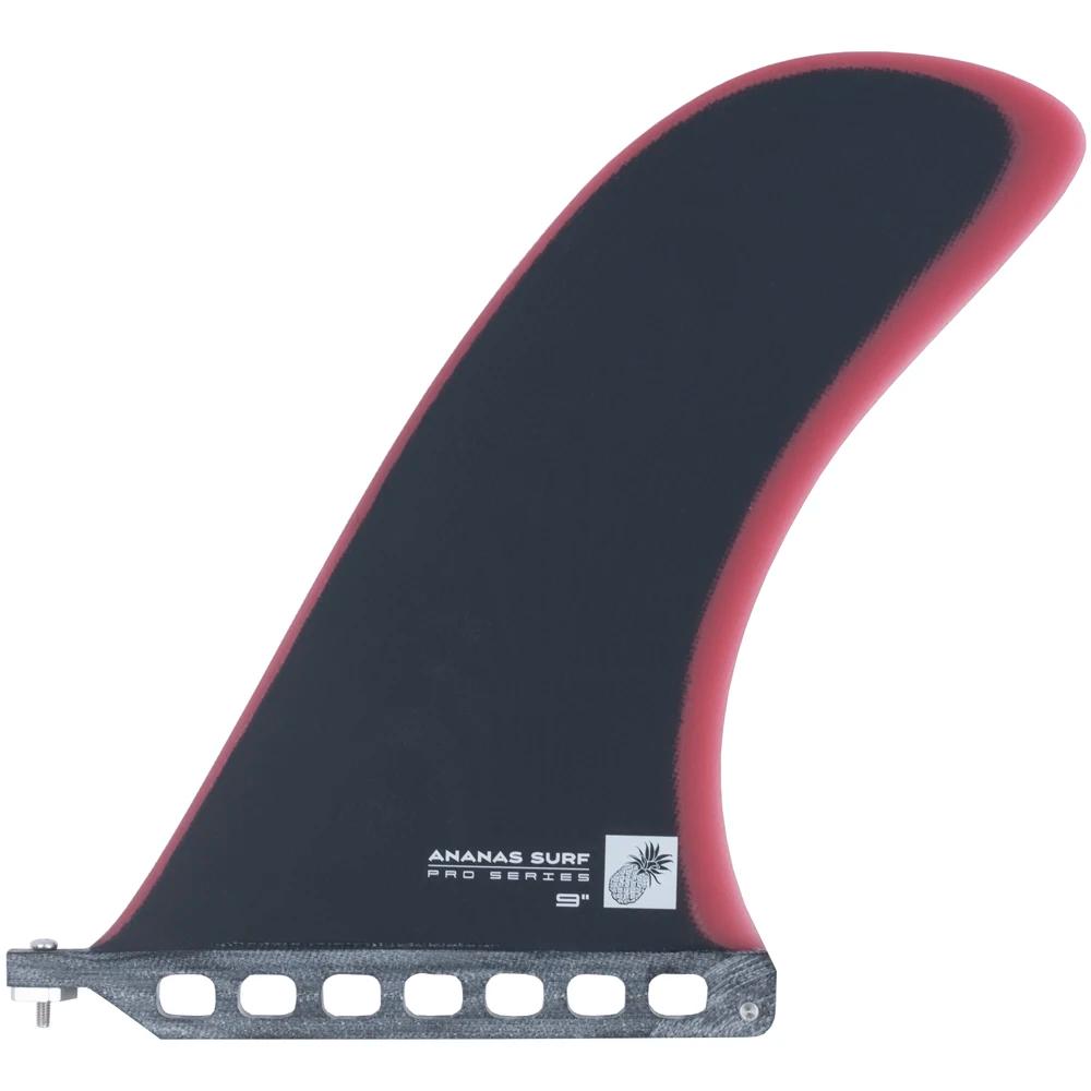 Ananas surf 9 "Polegada fin frouxo surfboard fibra de vidro centro única caixa longboard eua base sup acessórios noserider estilo - Image 1